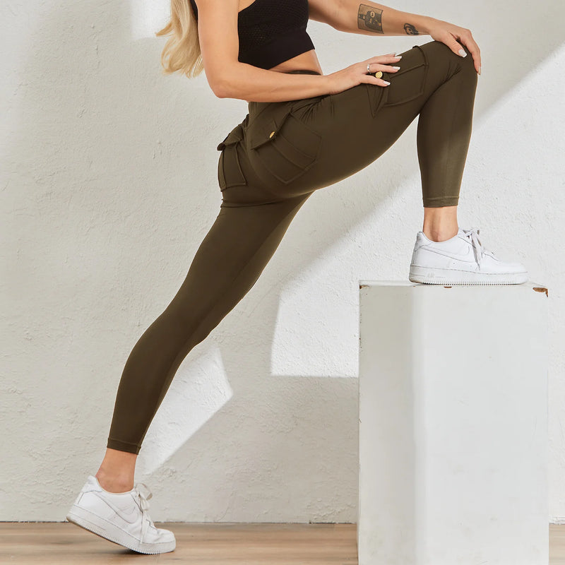 SoftLeg - Calça Cargo Legging com Efeito Eleva-Bumbum