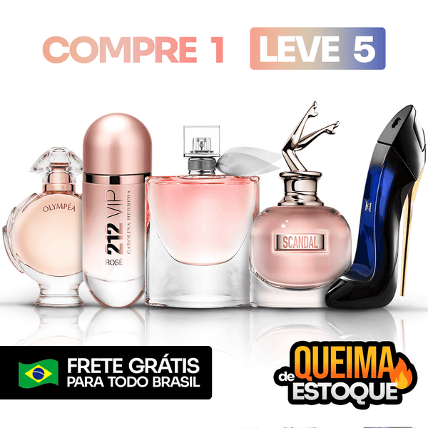 5 Perfumes Femininos Importados (100ml) - La Vie | 212 | Scandal | Olympéa | Good Girl (3 Anos Loja Castle)