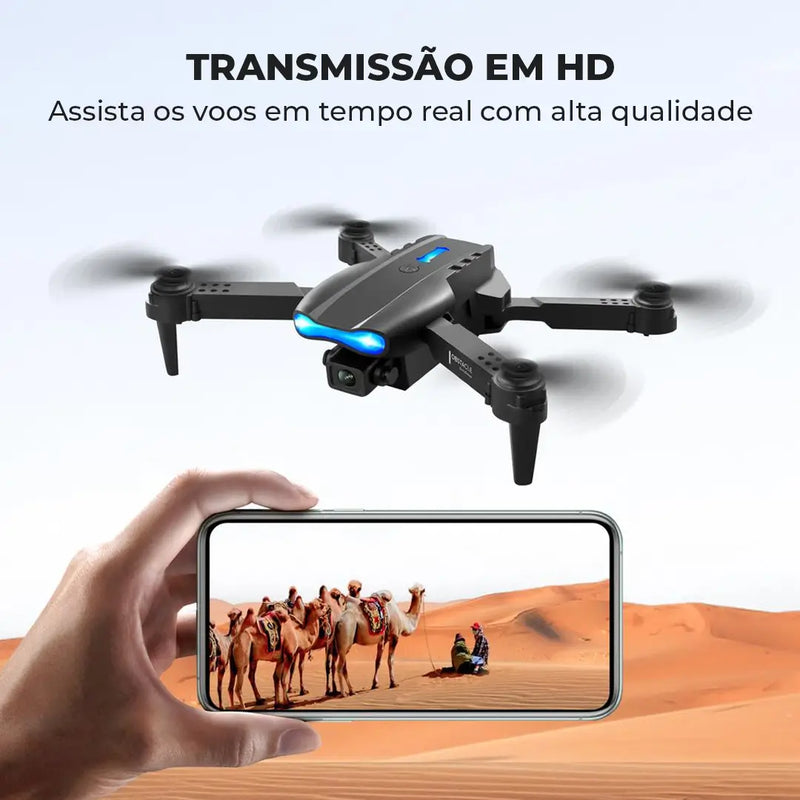 Drone Venom Turbo 4K com Controle HD