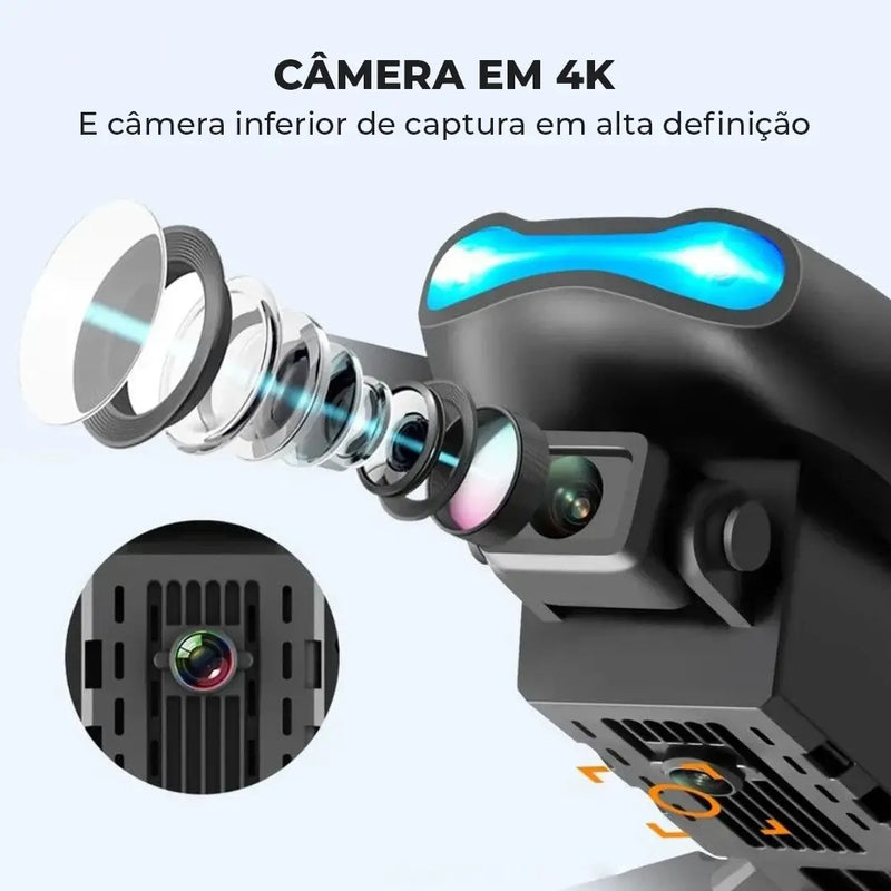 Drone Venom Turbo 4K com Controle HD