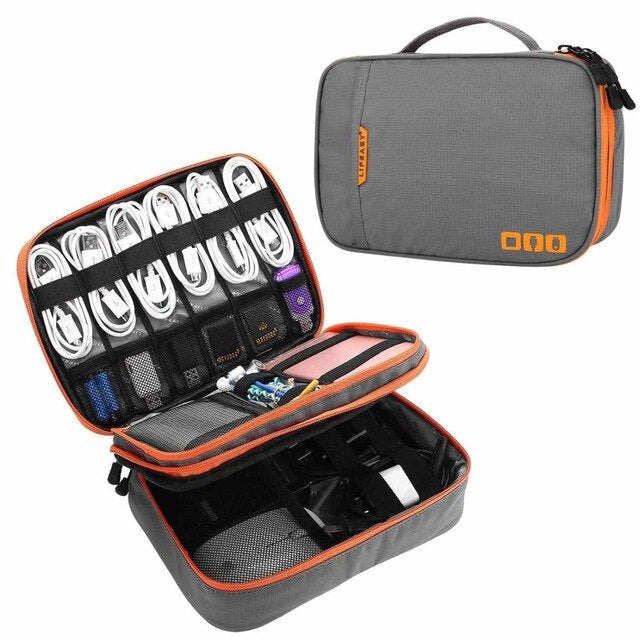 Bolsa Organizadora de Cabos e Acessórios Eletrônicos Impermeável  - SafeOrga